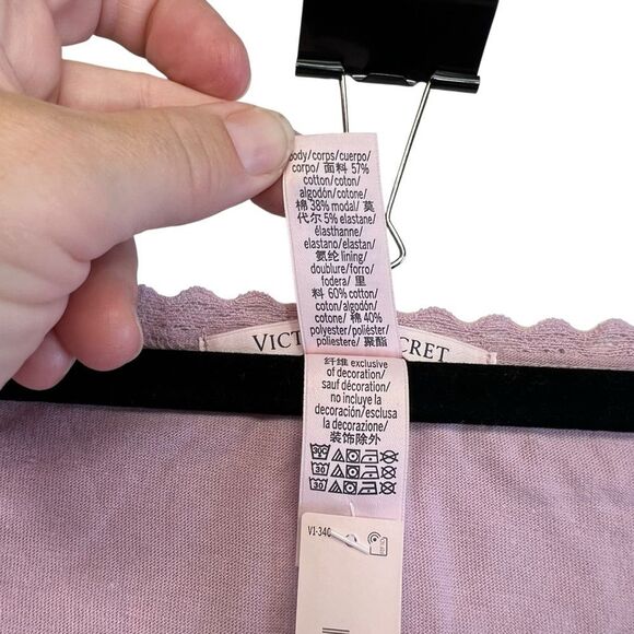 NWT XXL Victoria's Secret Pointelle Modal Cami & Wide Leg Pants Pajama Set - Picture 7 of 11